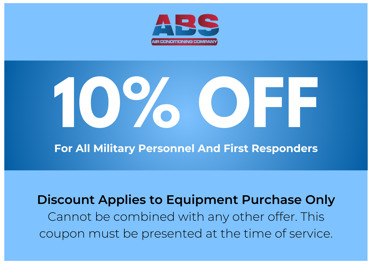 10% OFF For All Military Personnel And First Responders Discount Applies to Equipment Purchase Only Cannot be combined with any other offer. This coupon must be presented at the time of service.